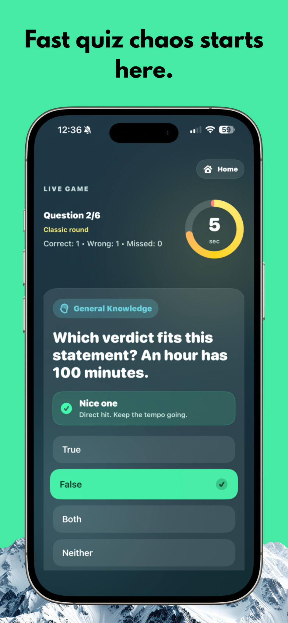 QuickRound quizvraag