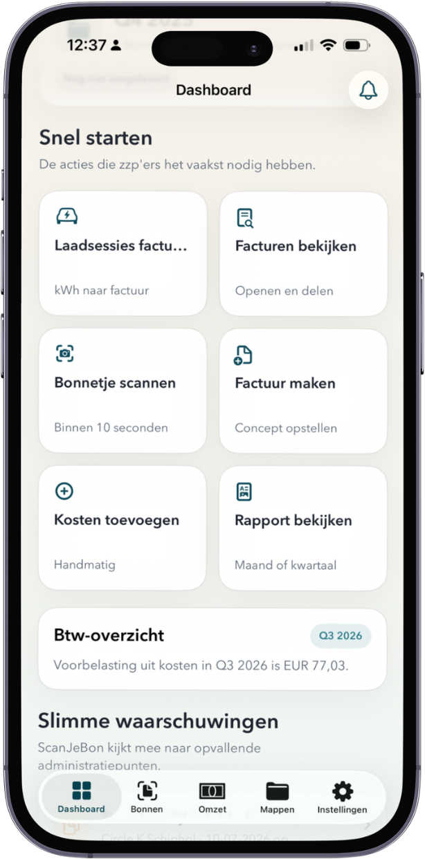 ScanJeBon op iPhone